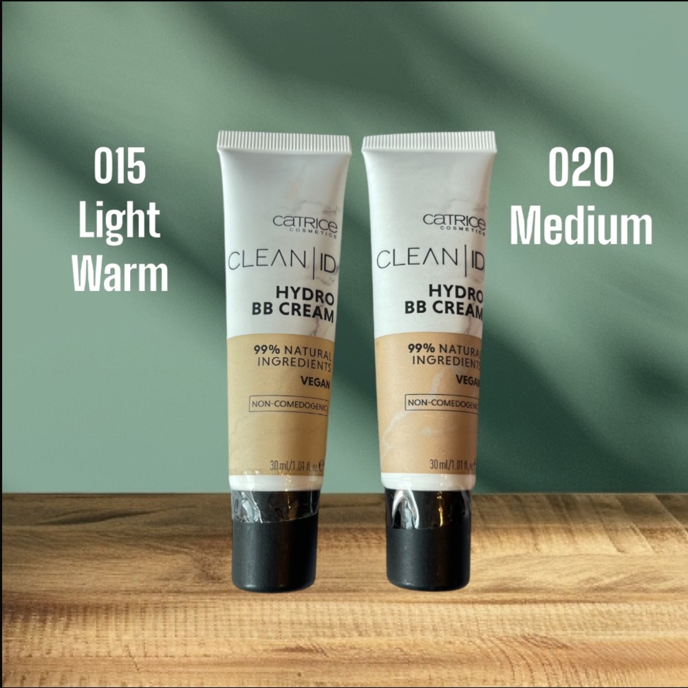 Catrice Clean ID Hydro BB Cream Foundation 015 Light Warm 020 Medium 30 / 1 oz